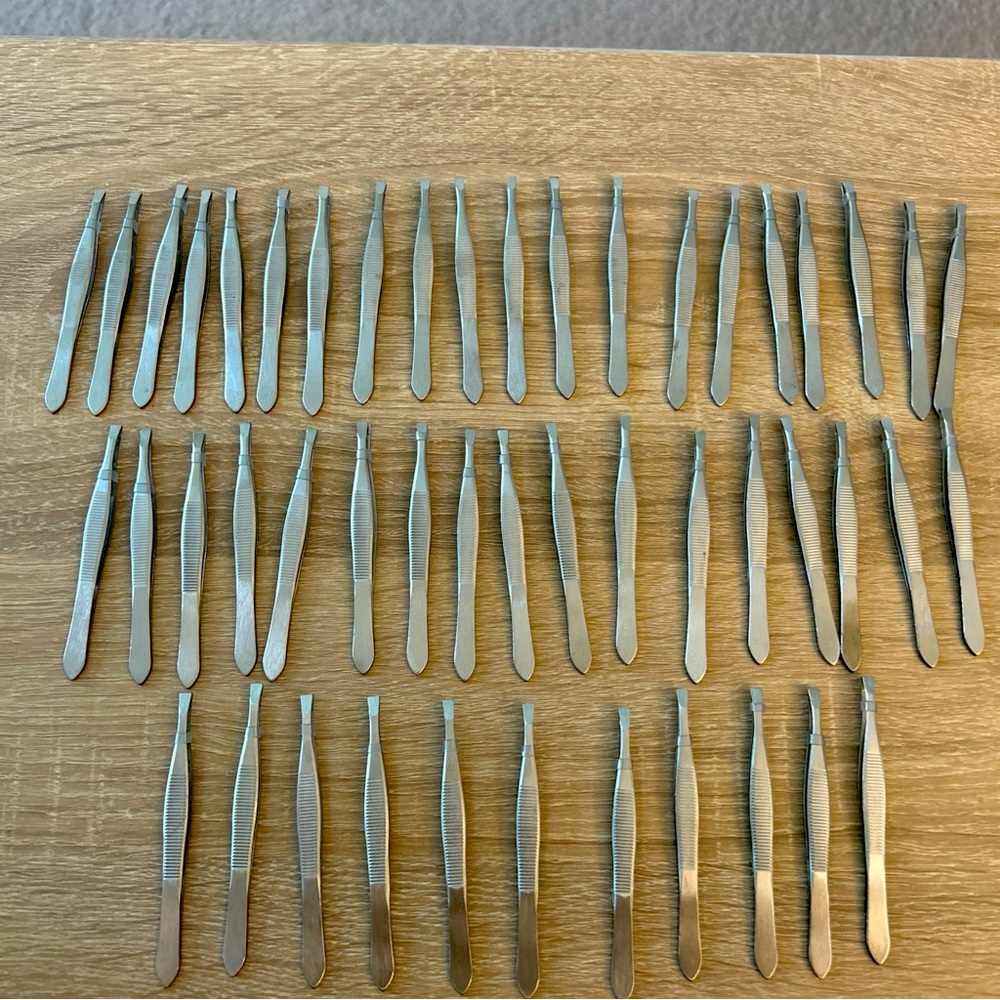 Stainless Steel Tweezers Lot of 40